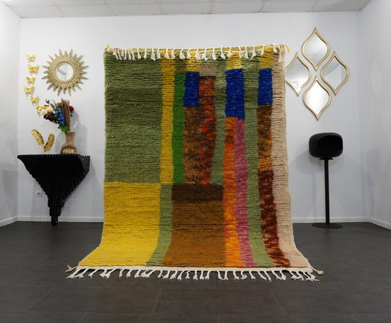 Image 1 of Tapis berbère -238 cm x 165 cm - laine colorée