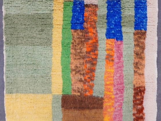 Image 1 of Tapis berbère -238 cm x 165 cm - laine colorée