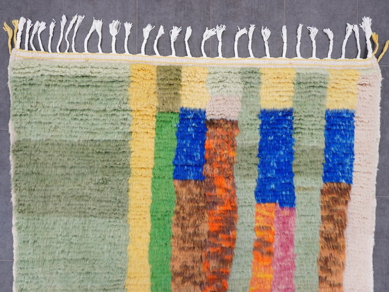 Image 1 of Tapis berbère -238 cm x 165 cm - laine colorée