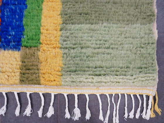 Image 1 of Tapis berbère -238 cm x 165 cm - laine colorée