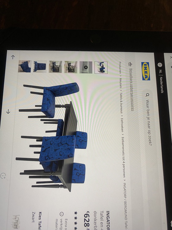 Image 1 of 4 Chairs Bergmund Ikea