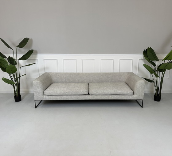 Image 1 of Cor Mell designer sofa couch gray 3 seater + stool