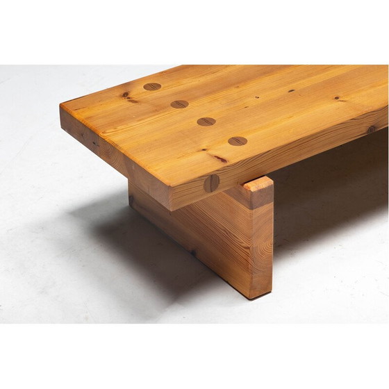 Image 1 of Vintage "Bamse" pine bench by Roland Wilhelmsson for Karl Andersson and Söner, Sweden 1971