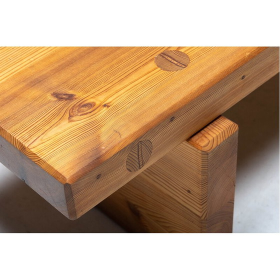 Image 1 of Vintage "Bamse" pine bench by Roland Wilhelmsson for Karl Andersson and Söner, Sweden 1971