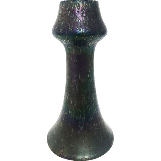 Jarrón de cristal vintage