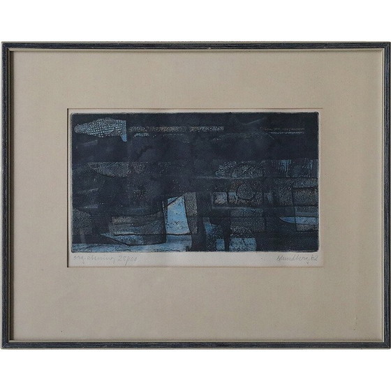 Image 1 of Dipinto vintage di Bertil Lundberg, 1962