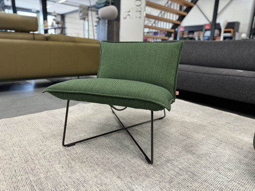 Jess Design Fauteuil Earl tissu vert