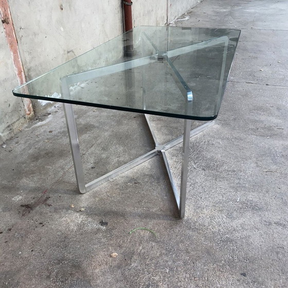 Image 1 of Vintage aluminium console by Michel Boyer for Rouve
