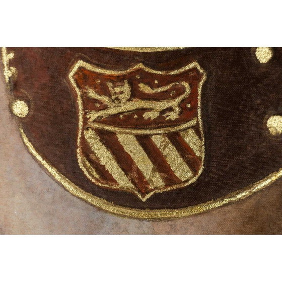 Image 1 of Cuadro antiguo que representa un perro, Francia