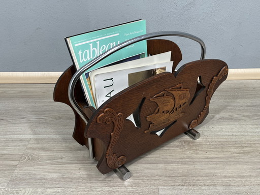 Vintage Magazine Holder