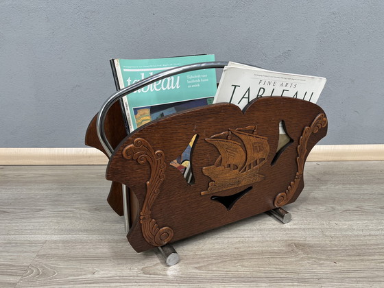 Image 1 of Vintage Magazine Holder