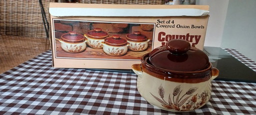 Vtg "Country Wheat " Oven dishes