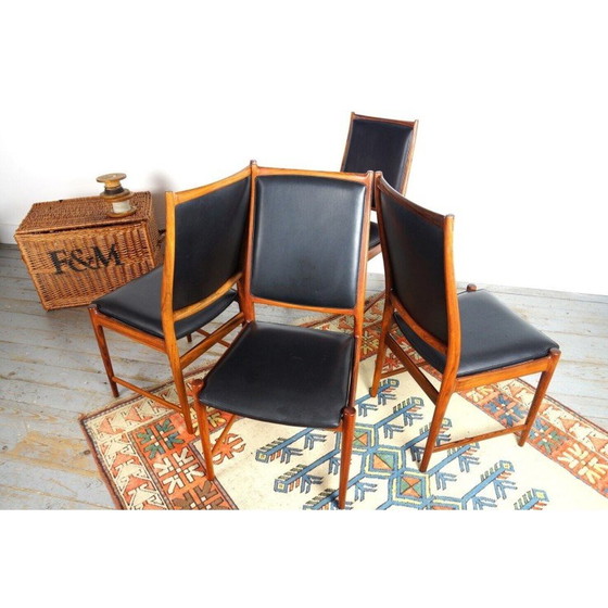 Image 1 of Set of 4 vintage "Darby" dining chairs in rosewood by Torbjörn Afdal for Bruksbo, 1960