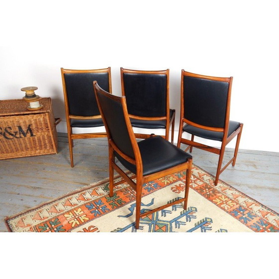 Image 1 of Set of 4 vintage "Darby" dining chairs in rosewood by Torbjörn Afdal for Bruksbo, 1960