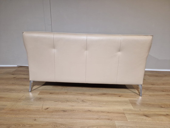 Image 1 of Leolux Mayon 2.5 seater Sofa Cream leather design Christian Werner