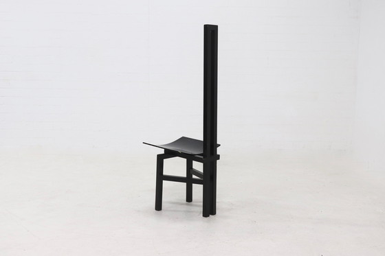 Image 1 of Sedia vintage costruttivista con schienale alto 