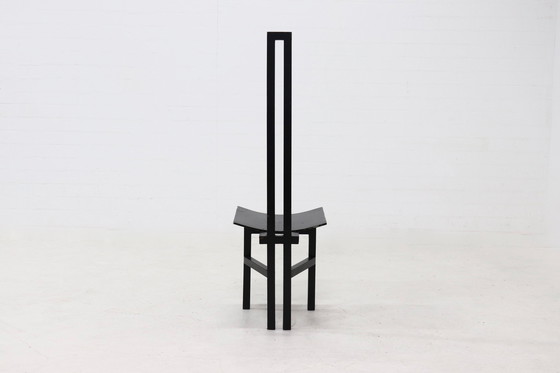 Image 1 of Sedia vintage costruttivista con schienale alto 