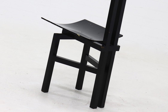 Image 1 of Sedia vintage costruttivista con schienale alto 