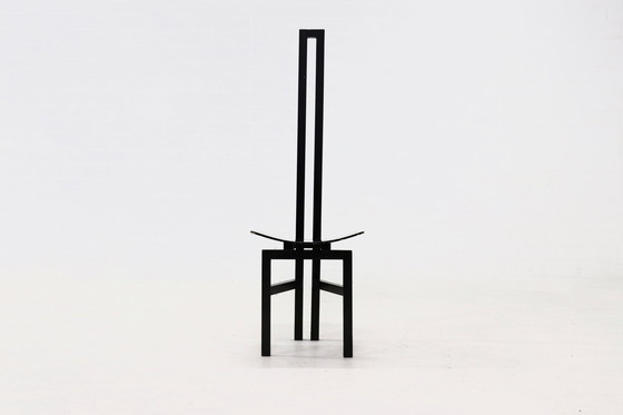 Image 1 of Sedia vintage costruttivista con schienale alto 