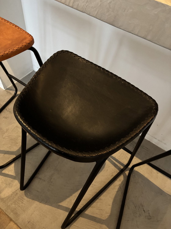 Image 1 of 3x Industrial Bar Stools