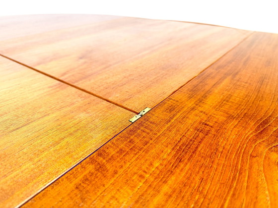 Image 1 of Mid - Century Rondette Frem Røjle dining table set of 5 Hans Olsen teak