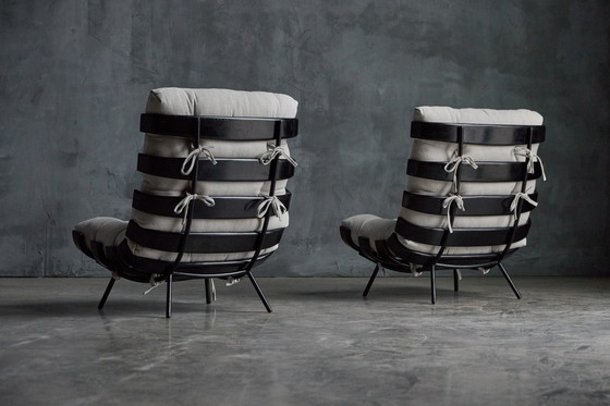 Image 1 of Rare 'Costela' Lounge Chairs By Martin Eisler And Carlo Hauner For Móveis E Objetos De Arte, Brazil, 1954