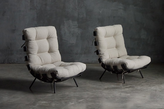 Image 1 of Rare 'Costela' Lounge Chairs By Martin Eisler And Carlo Hauner For Móveis E Objetos De Arte, Brazil, 1954