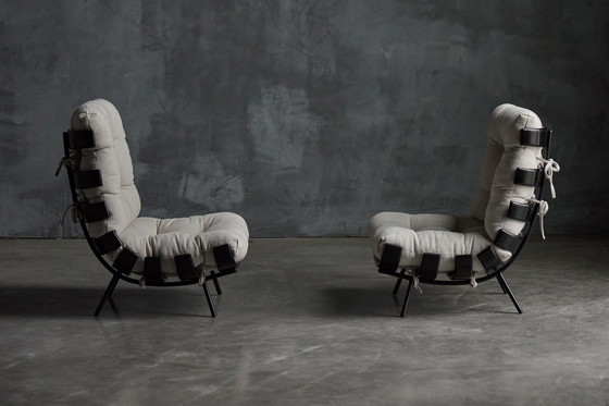 Image 1 of Rare 'Costela' Lounge Chairs By Martin Eisler And Carlo Hauner For Móveis E Objetos De Arte, Brazil, 1954