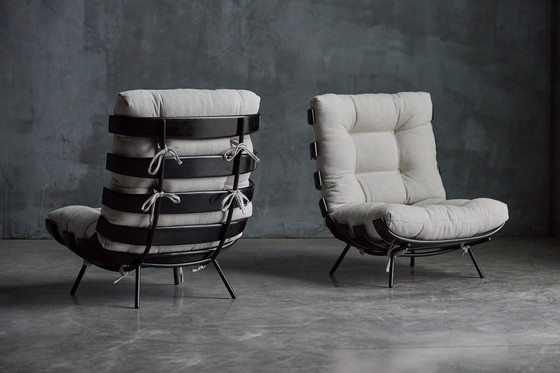 Image 1 of Rare 'Costela' Lounge Chairs By Martin Eisler And Carlo Hauner For Móveis E Objetos De Arte, Brazil, 1954