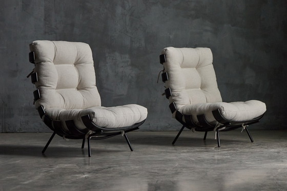 Image 1 of Rare 'Costela' Lounge Chairs By Martin Eisler And Carlo Hauner For Móveis E Objetos De Arte, Brazil, 1954