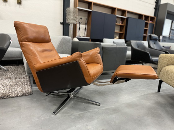 Image 1 of FSM Shelby Relax armchair brown leather