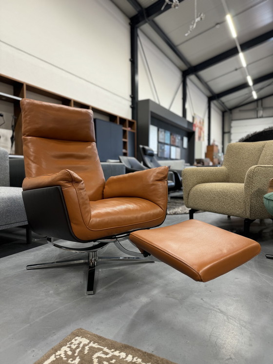 Image 1 of FSM Shelby Relax armchair brown leather