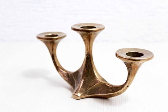 Image 1 of Brutalist Harjes candlestick from the 60s