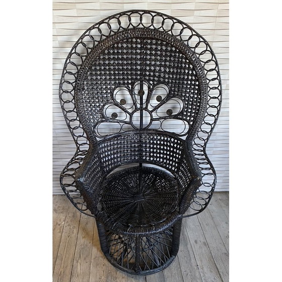 Image 1 of Vintage Emmanuelle rattan armchair, 1970