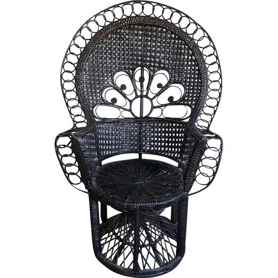 Image 1 of Vintage Emmanuelle rattan armchair, 1970
