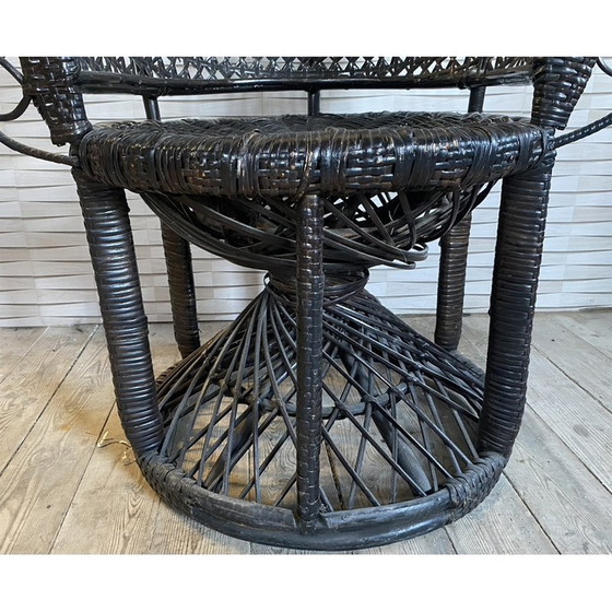 Image 1 of Vintage Emmanuelle rattan armchair, 1970
