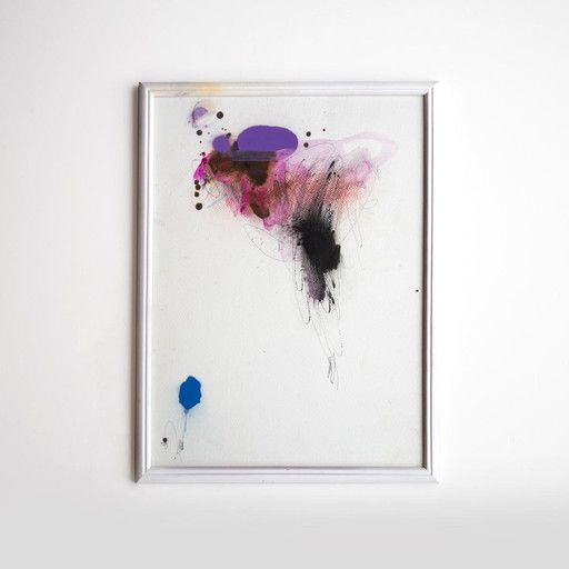 "Onanism 5" Mixed Media On Paper By Stefano Casati  