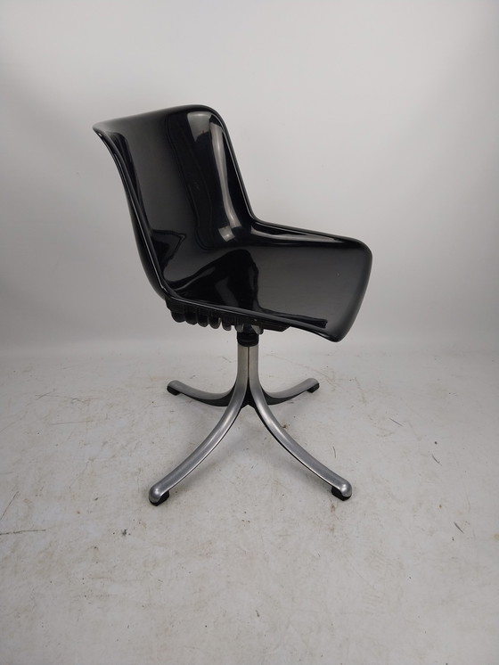 Image 1 of 1 x Tecno Italy 1970's swivel chair by osvaldo borsani