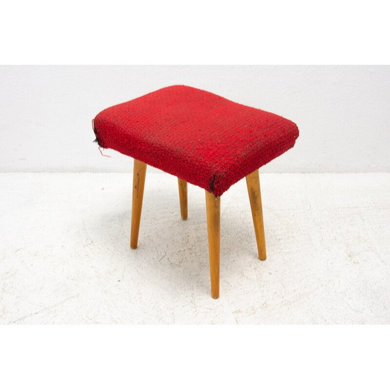 Image 1 of Mid century upholstered footrest, Czechoslovakia 1960s