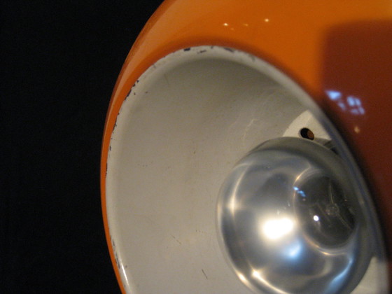 Image 1 of Hustadt luminaires Space Age luminaire Orange Ufo luminaire