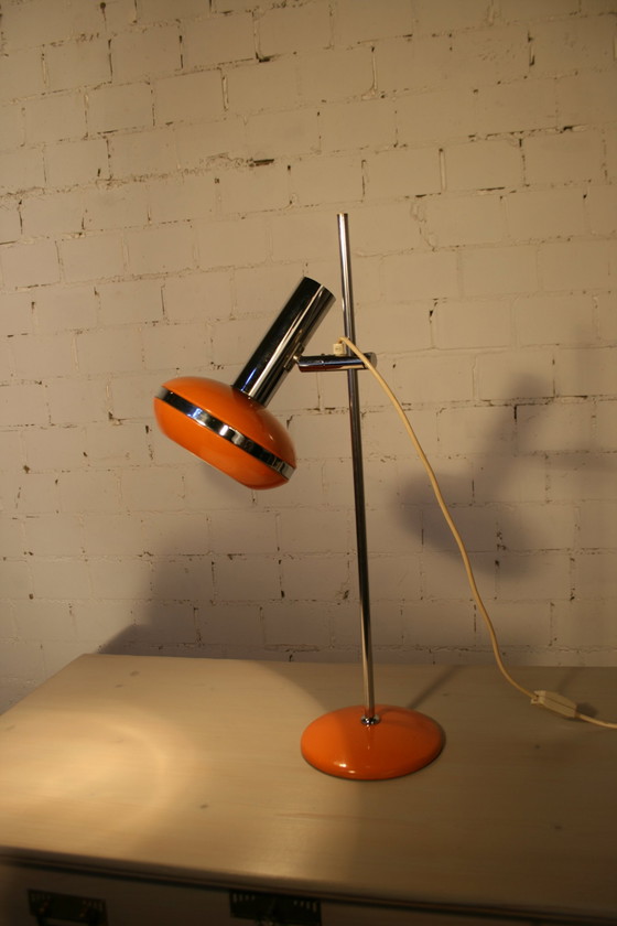 Image 1 of Hustadt luminaires Space Age luminaire Orange Ufo luminaire