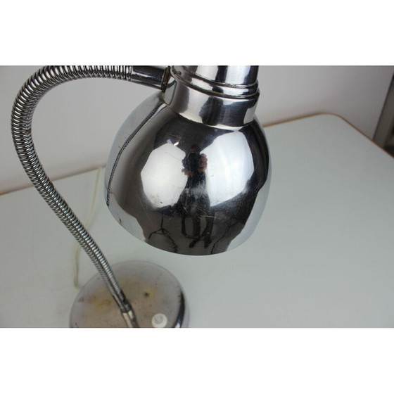 Image 1 of Vintage chrome table lamp, Czechoslovakia 1950