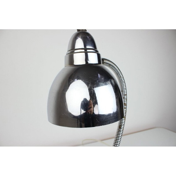 Image 1 of Vintage chrome table lamp, Czechoslovakia 1950
