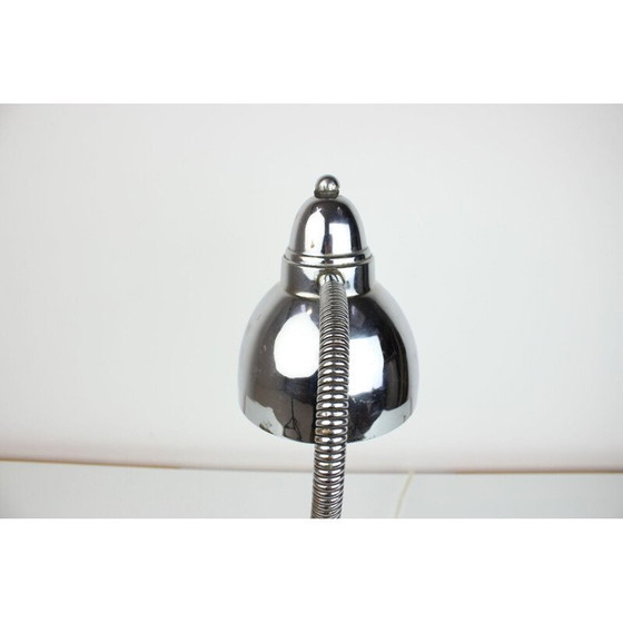 Image 1 of Vintage chrome table lamp, Czechoslovakia 1950