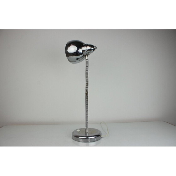 Image 1 of Vintage chrome table lamp, Czechoslovakia 1950