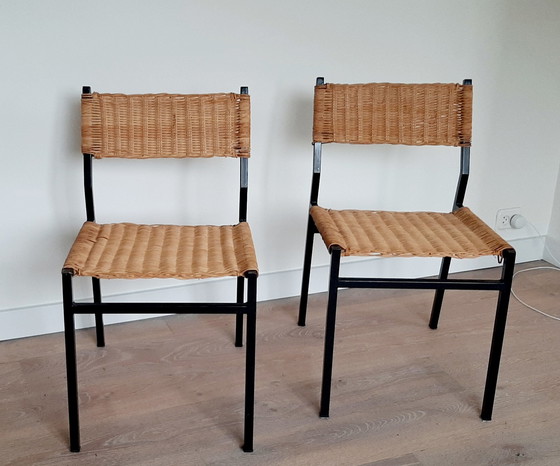 Image 1 of Martin Visser (Spectrum SE05) chaises en rotin noir