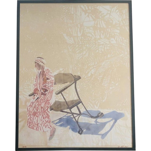 Original vinatge lithograph by Sam Szafran Lilette, 2007.