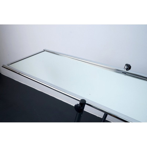 Image 1 of Specchio vintage in acciaio cromato e vetro di Boden Spiegel et Co, Germania 1970