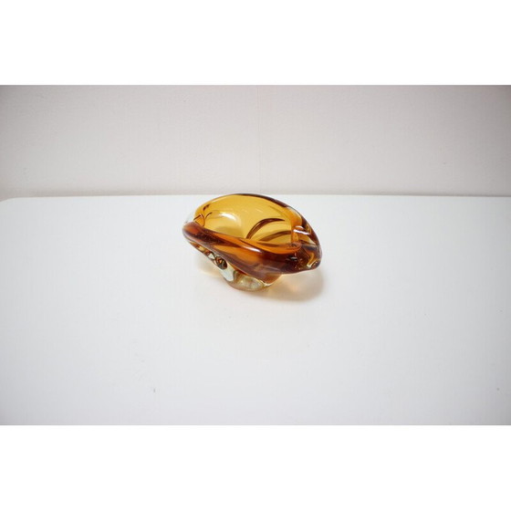 Image 1 of Bohemian vintage Art glass bowl by Josef Hospodka, 1960s