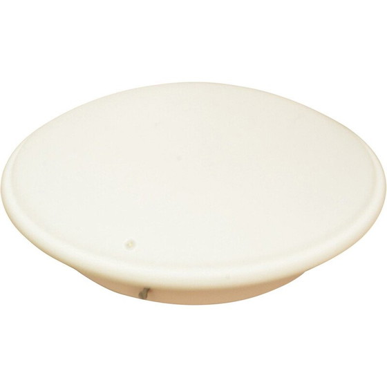 Image 1 of Lampada da soffitto vintage Great White modello P-2 in vetro pressato bianco per Penko Pieńsk, Polonia 1970